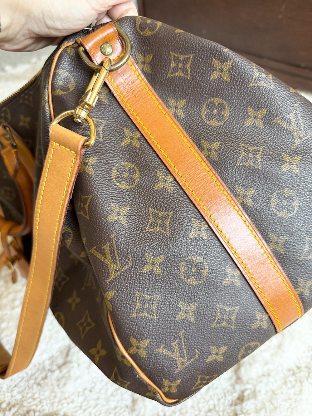 SOLD🌺Louis vuitton monogram keepall 50 Bandoulière duffle travel bag men women - Picture 14 of 16